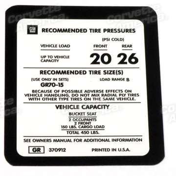 www.nexpart.de - DECAL. TIRE PRESSURE 75L