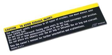 www.nexpart.de - SUNVISOR AIR BAG WARNING